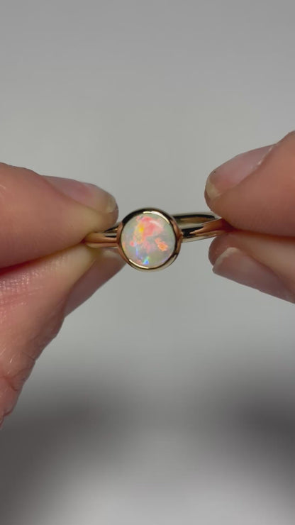 Pink Horizon Ring - 9k, Size 4, H 1/2