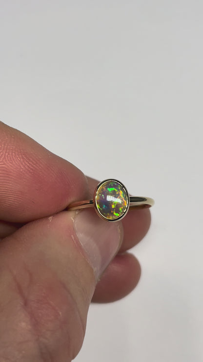 Crystal Magic Ring - 9k Size 4.75, J